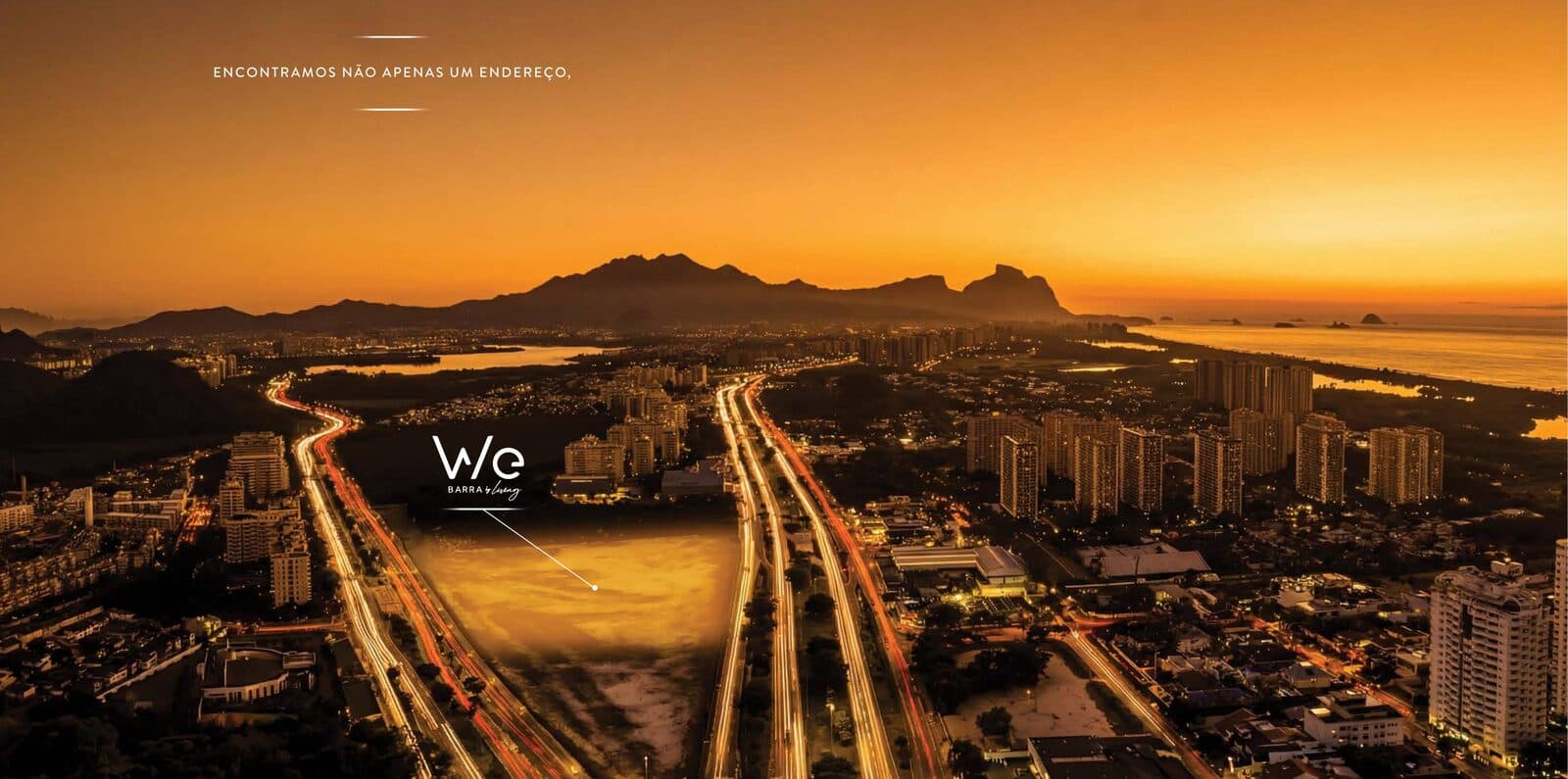 Vista aérea da Barra da Tijuca, entorno do WE Barra by Living